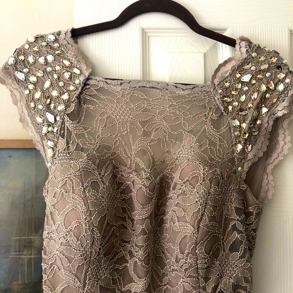 INC NightWear - beige/nude gown - SIZE 12 - Picture 1 of 7